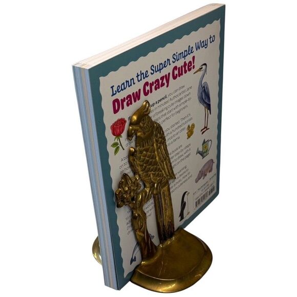 Vtg Andrea by Sadek Brass Parrot Bird Bookends 1980s Mid Century Pair - Picture 7 of 16